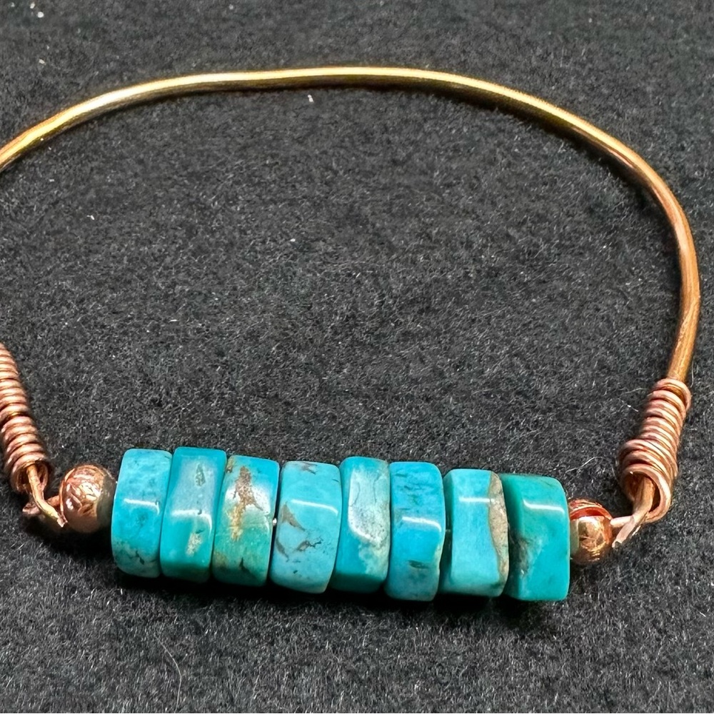 Turquoise and Copper Bracelet